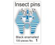 Black Insect Pins